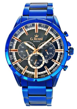 Zegarek Męski G.Rossi Dual Time E13605B-6F3