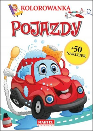 Kolorowanka z naklejkami Pojazdy Martel