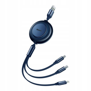 Baseus Kabel Usb 3w1 Microusb Lightning Usb-c 1.1m