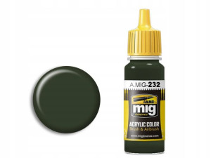 Farba akrylowa Schwartzgrün RLM70 A.MIG232 AMMO