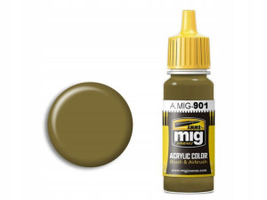 Farba akrylowa Dunkelgelb dark base A.MIG901 AMMO
