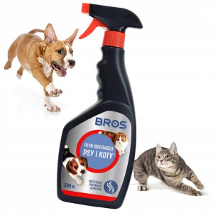 Bros Odstraszacz Płyn Spray Środek Na Psy Koty