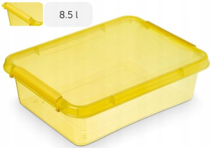 Pojemnik Na Klocki Z Pokrywą Pudełko 8,5l Żółty