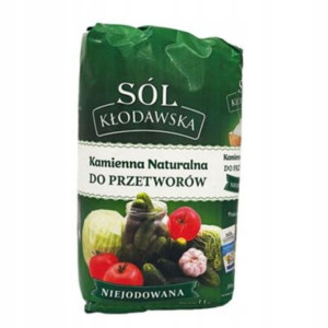 Sól Kłodawska1,1kg Niejodowana do Kiszenia Kłodawa