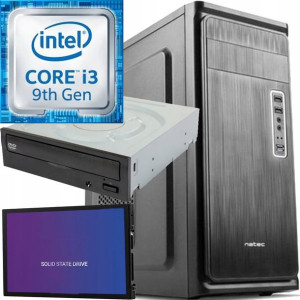 Do biura i domu I3-9100F 4,2GHzx4 256 SSD 8gb DVD
