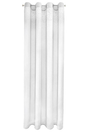 Firana o charakterze glamour na przelotkach 140X250cm biała