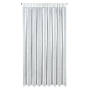 Firana o strukturze deszczyku taśmowa 300X250cm biała