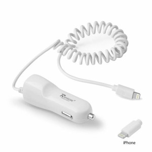 Ładowarka Samochodowa Reverse Mt-c227w 1xusb + Kabel Lightning 2.1a Biały
