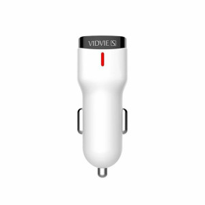 Ładowarka Samochodowa Vidvie S-cc06 2xusb + Kabel Typ C 2.4a Biały