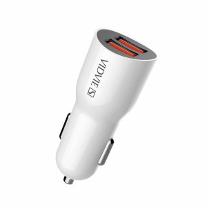 Ładowarka Samochodowa Vidvie S-cc02 2xusb + Kabel Micro 2.4a Biały