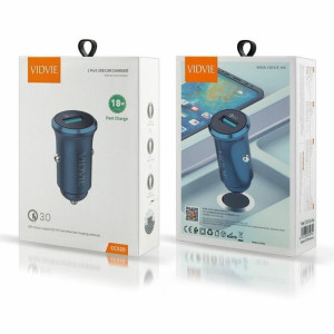 Ładowarka Samochodowa Vidvie Cc520 1xusb Qc 3.0 18w Zielony Pudełko
