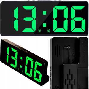 Zegar Cyfrowy Elektroniczny Budzik Led Termometr