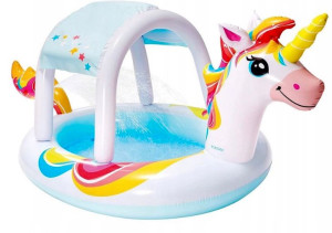Basen Brodzik Z Daszkiem Jednorożec 254x132cm Dla Dzieci Do Ogrodu Domu