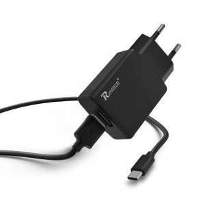 Ładowarka Sieciowa Reverse U21 2xusb + Kabel Typ C 2.1a Czarny