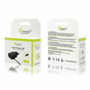Ładowarka Sieciowa Reverse U20 Usb + Kabel Micro 2.1a Czarny
