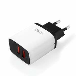 Ładowarka Sieciowa Vidvie Ple216 2xusb + Kabel Lightning 2.4a Biały/czarny