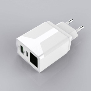 Ładowarka Sieciowa Reverse U53 1xusb + 1xtype C 3a, 20w, Power Delivery