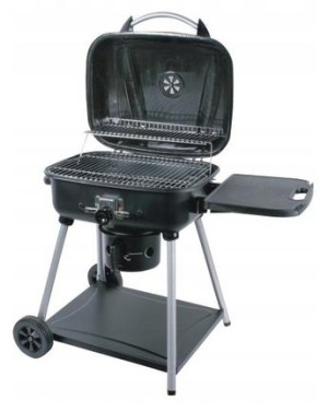 Grill Ogrodowy Węglowy Duży Z Ruchomą Pokrywą