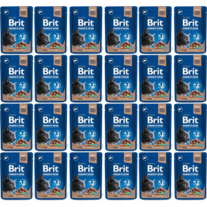 Brit Cat Pouches LIVER FOR Sterilized 24x100g