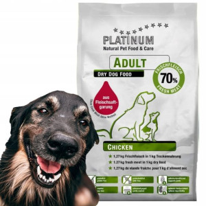 PLATINUM półwilgotna Adult Chicken 5kg GRATIS