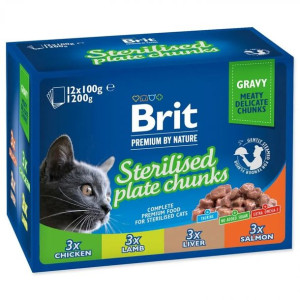Karma Brit Cat Pouches STERILE PLATE 12x100g