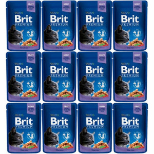 Mokra karma Brit Cat Pouches COD FISH 12x100g