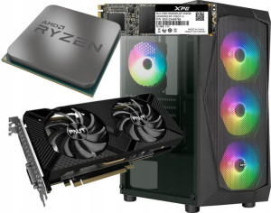 Power RGB do gier RYZEN 5 4500/RTX2060/1TB/16GB