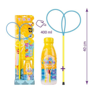 Obręcz pro motylek bańki mydlane + płyn 400ml TUBAN