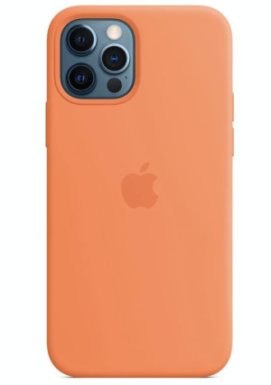 Silikonowe Etui Case APPLE iPhone 12 Pro Max Kumquat Magsafe