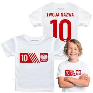 Koszulka Reprezentacji Polski Dla Dzieci z własnym Nadrukiem