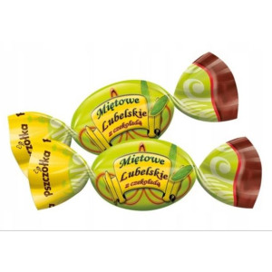 Cukierki Miętowe lubelskie z Czekoladą 1 kg Pszczółka 1000 g