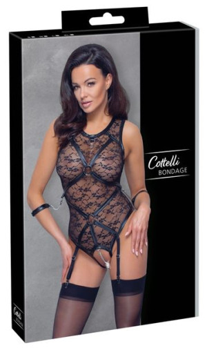 Seksowne body BANDAGE z koronką Cottelli  M