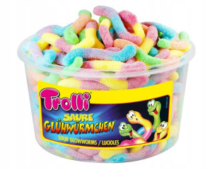 TROLLI ŻELKI KWAŚNE ROBAKI Robaczki 150 szt