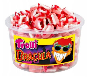 HALLOWEEN zęby ŻELKI SZCZĘKI Dracula 150 szt