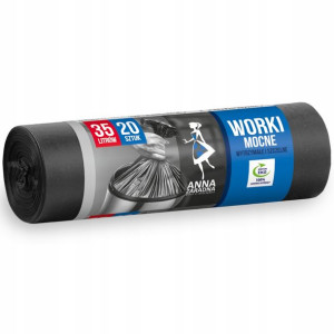 Worki na śmieci MOCNE 35L 20szt Anna Zaradna