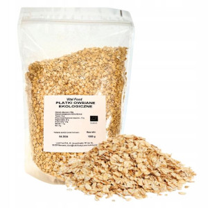 PŁATKI OWSIANE 1KG Naturalne Na Śniadanie