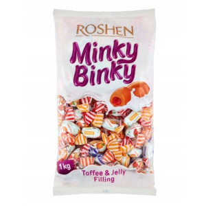 Cukierki MINKY BINKY Roshen Toffi z nadzieniem z galaretki 1 kg