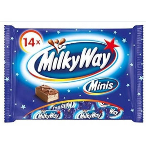 Milky Way Mini Baton Minis 14 sztuk z białym nadzieniem oblane czekoladą