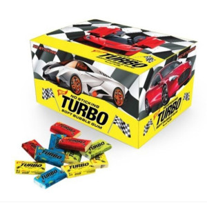 Gumy do żucia Turbo z Obrazkami 100 szt Guma Balonowa + GRATIS