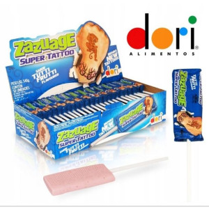 Zazuage LIZAKI z TATUAŻEM Tutti Frutti Owocowe 50 szt.