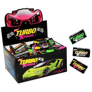 Gumy do żucia Turbo XTREME 100 szt z Obrazkami + GRATIS