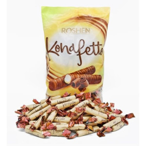 Roshen Konafetto Nero rurki waflowe Cukierki 1kg