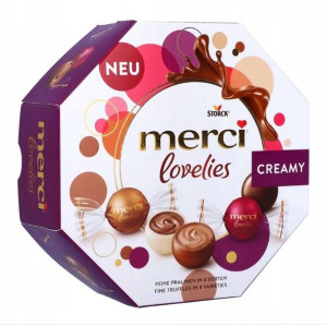 Praliny Czekoladki MERCI Lovelies Creamy 185g