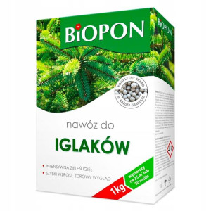 NAWÓZ do IGLAKÓW Roślin Drzew Iglastych BIOPON 1kg