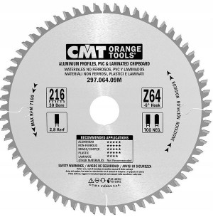 216x30x2,8mm T64 Piła Tarczowa 297.064.09m Cmt
