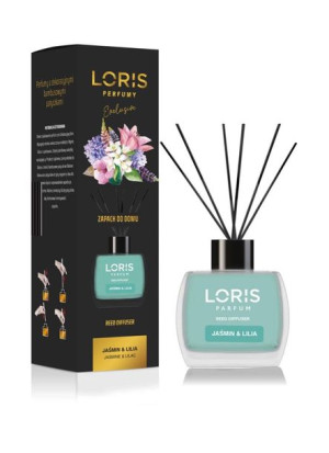 LORIS Zapach do domu JAŚMIN & LILIA - Patyczki- 120 ml