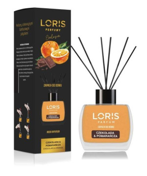 LORIS Zapach do domu CZEKOLADA & POMARAŃCZA - Patyczki - 120ml