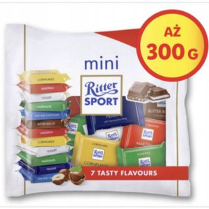 Ritter Sport Mini Czekoladki 300g z Niemiec Mix 7 smaków