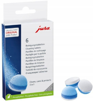 TABLETKI CZYSZCZĄCE EKSPRES JURA 3w1 3-fazowe 6szt