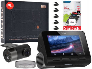 Kamera 70mai A800S + RC06 + filtr CPL + karta 64GB